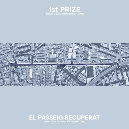 1st PRIZE for the transformation of the Alfons XIII main avenue - Badalona (AMB)